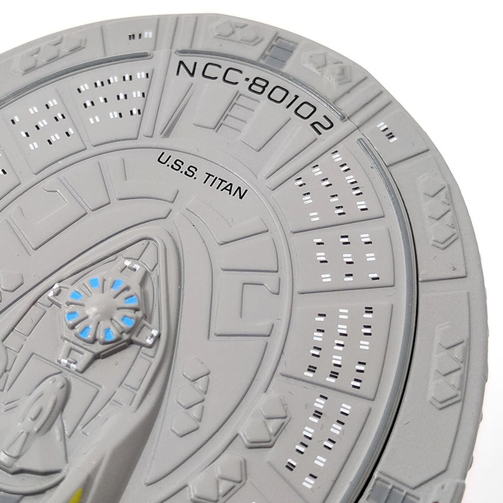 #05 U.S.S. Titan NCC-80102 (Luna Class) Model Diecast Ship BONUS ISSUE (Eaglemoss / Star Trek) Real Merch