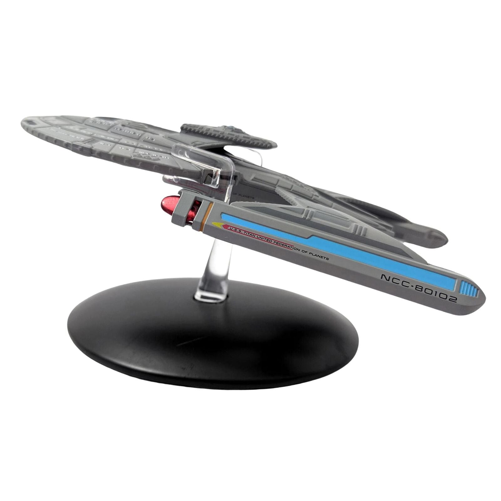 #05 U.S.S. Titan NCC-80102 (Luna Class) Model Diecast Ship BONUS ISSUE (Eaglemoss / Star Trek) Real Merch