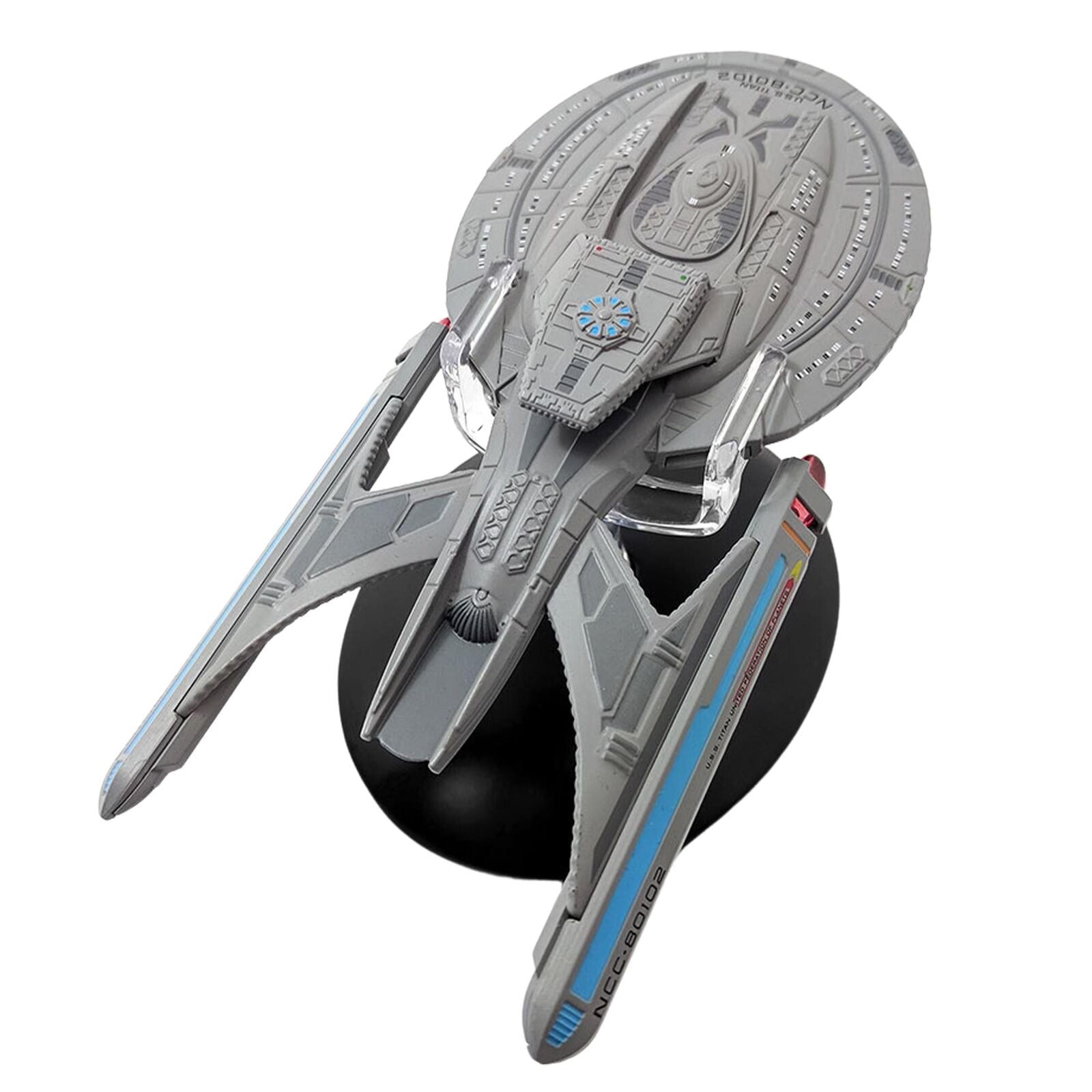 #05 U.S.S. Titan NCC-80102 (Luna Class) Model Diecast Ship BONUS ISSUE (Eaglemoss / Star Trek) Real Merch