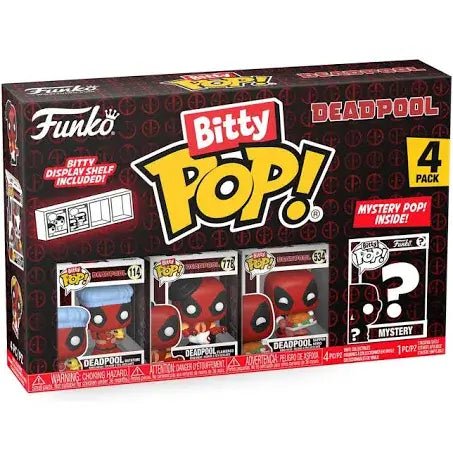 Funko Bitty Pop! Deadpool Bathtime Figure 4 Pack Funko