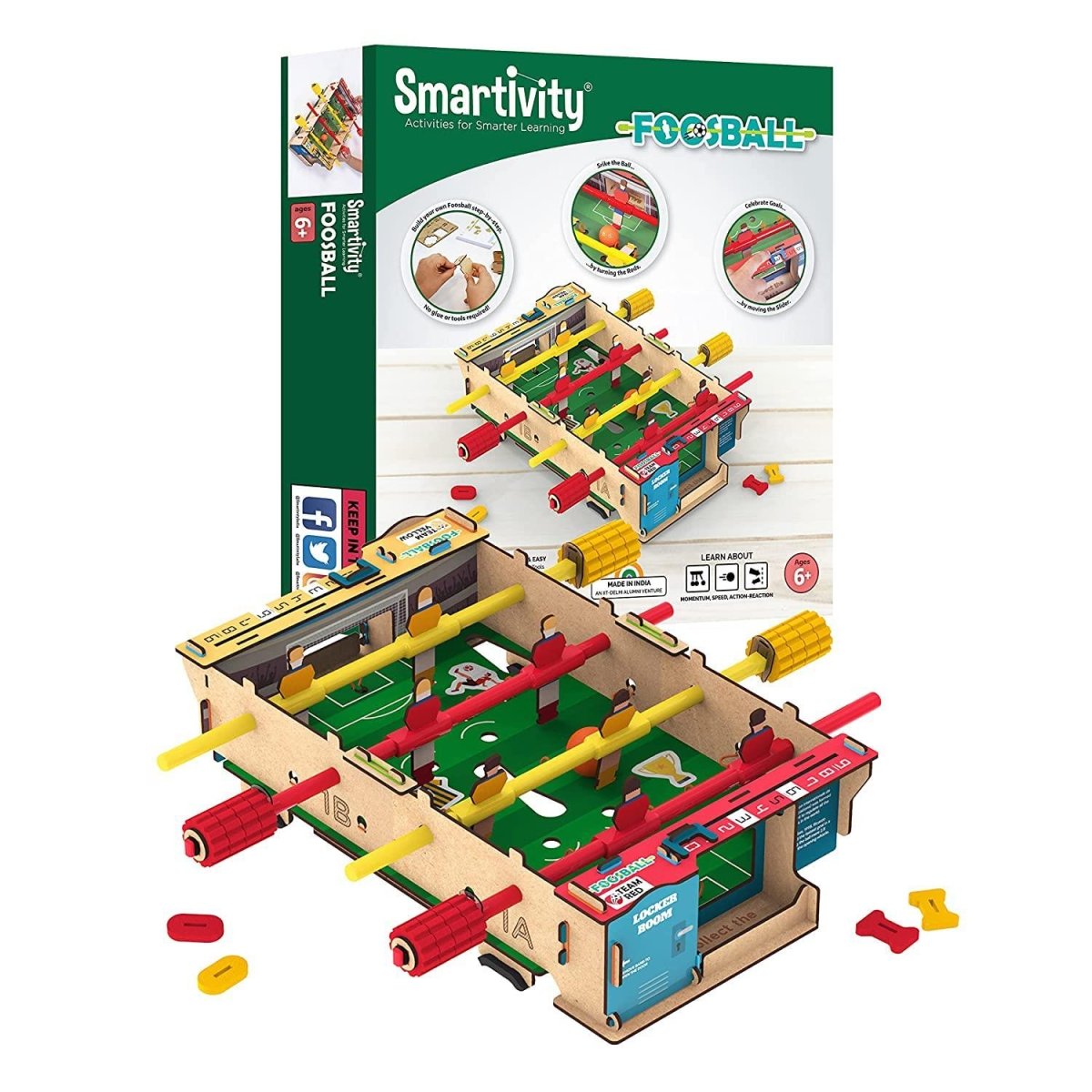 Smartivity Foosball | Build - It - Yourself Multiplayer STEAM Board Game - The Imagination ShopScience & Nature Toys > Science Kits > Home Science Experiments > Smartivity