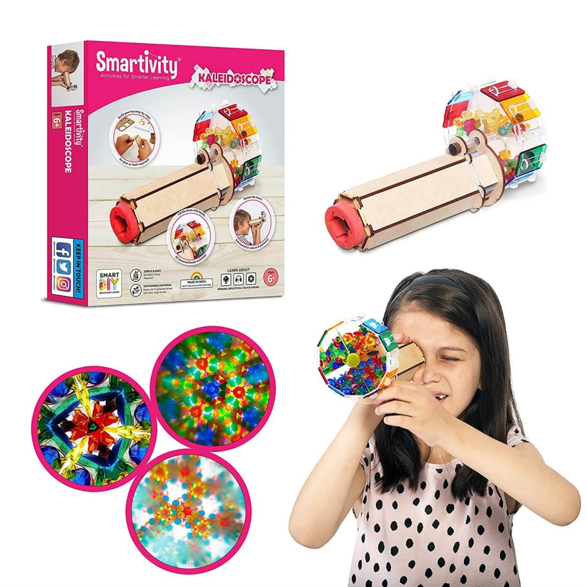 Smartivity Kaleidoscope | Build - It - Yourself STEAM Toy - The Imagination ShopScience & Nature Toys > Science Kits > Home Science Experiments > Smartivity