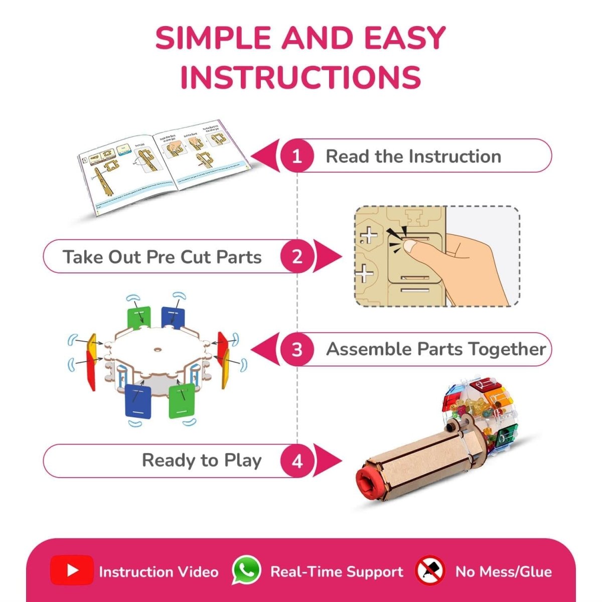 Smartivity Kaleidoscope | Build - It - Yourself STEAM Toy - The Imagination ShopScience & Nature Toys > Science Kits > Home Science Experiments > Smartivity