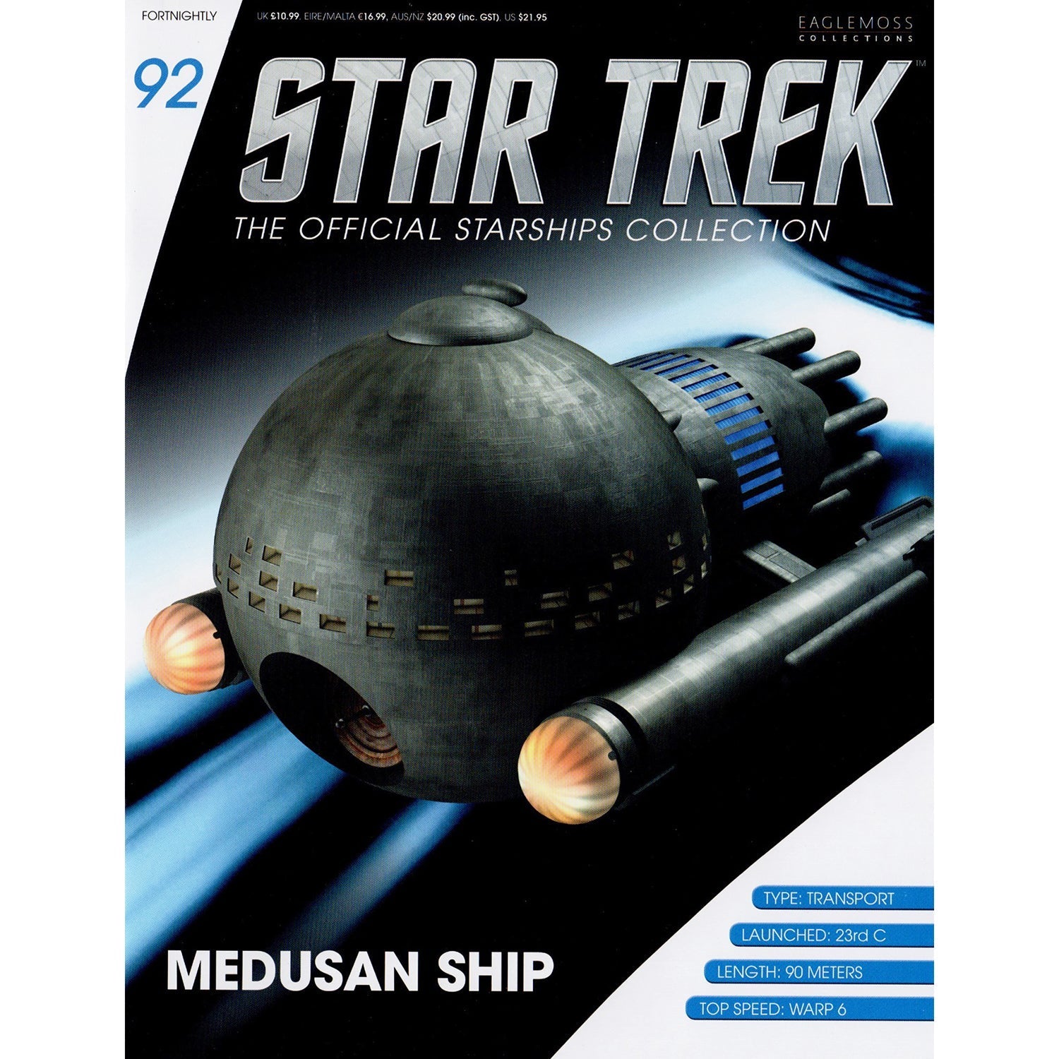 #92 Medusan Model Ship Die-Cast Model (Eaglemoss / Star Trek) Real Merch
