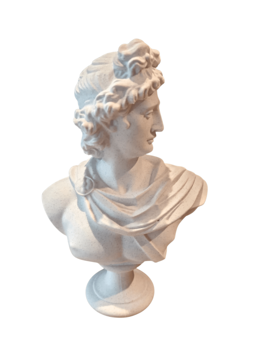 Stone Effect Apollo Bust PLA The Imagination Shop
