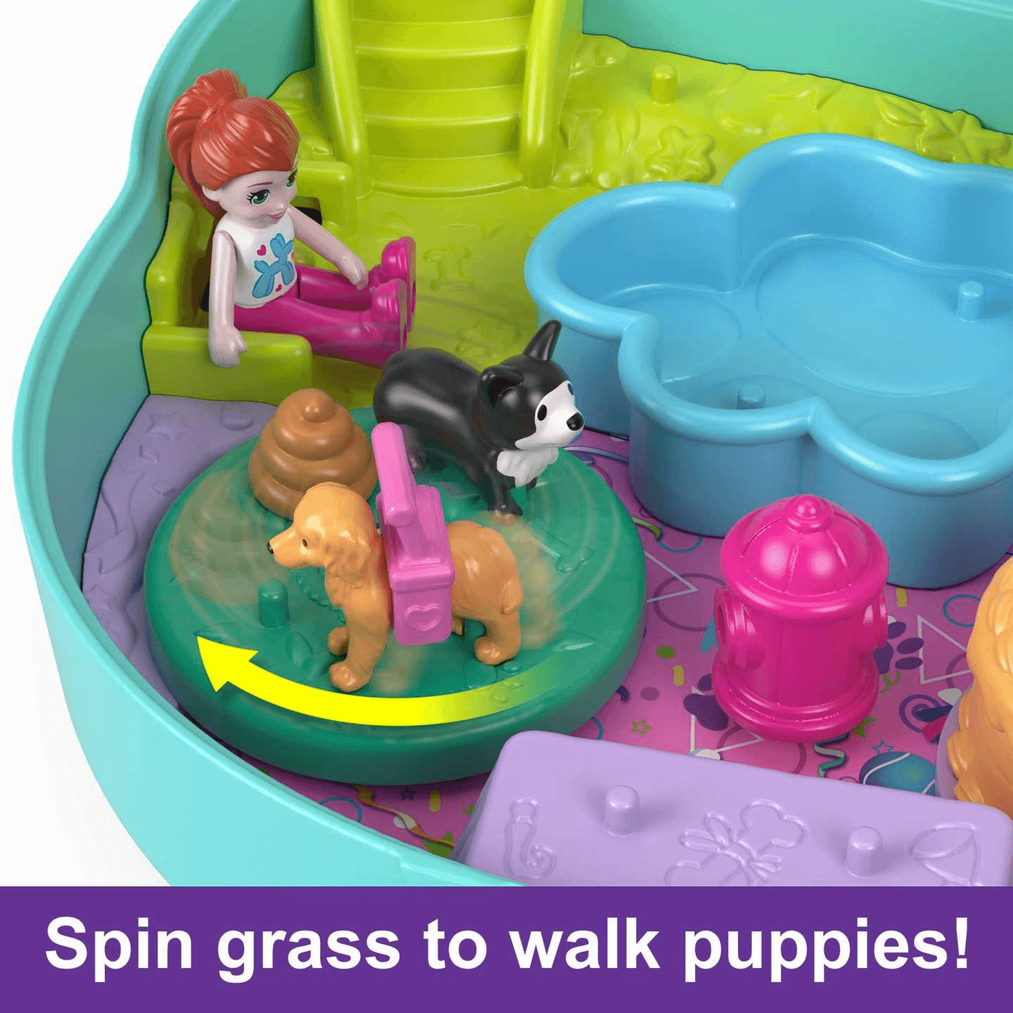 Polly Pocket - Doggy Birthday Bash Compact Mattel