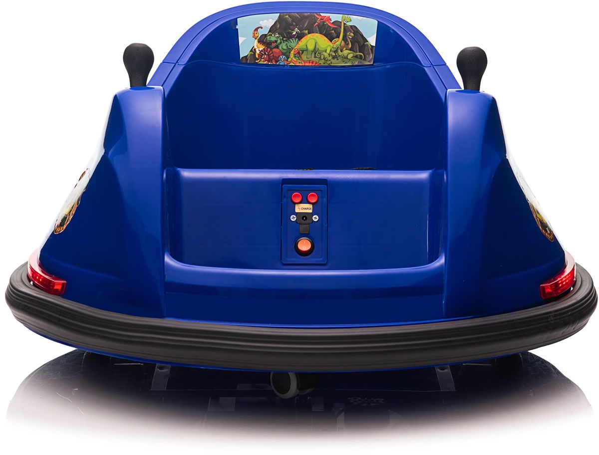 Blue dinosaur adventure ride on bumper car Rooleo