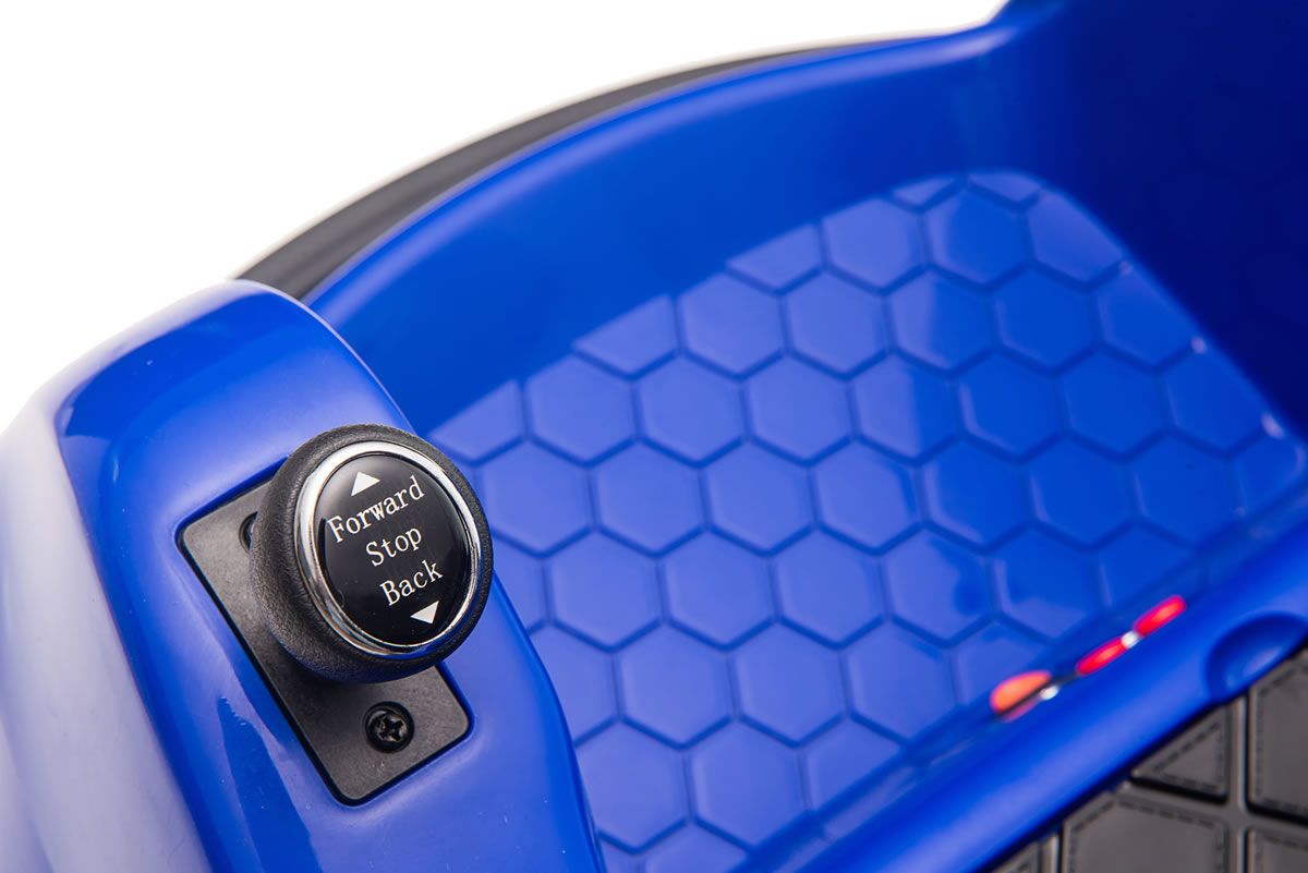 Blue dinosaur adventure ride on bumper car Rooleo