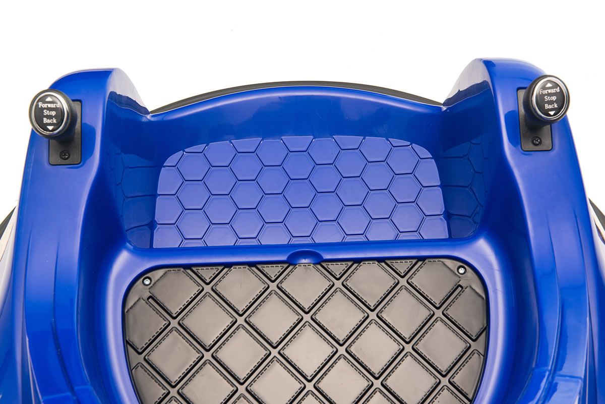 Blue dinosaur adventure ride on bumper car Rooleo