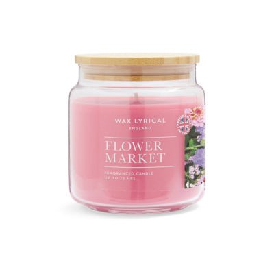 Wax Lyrical Flower Market Medium Jar Scented Candle Wax Lyrical