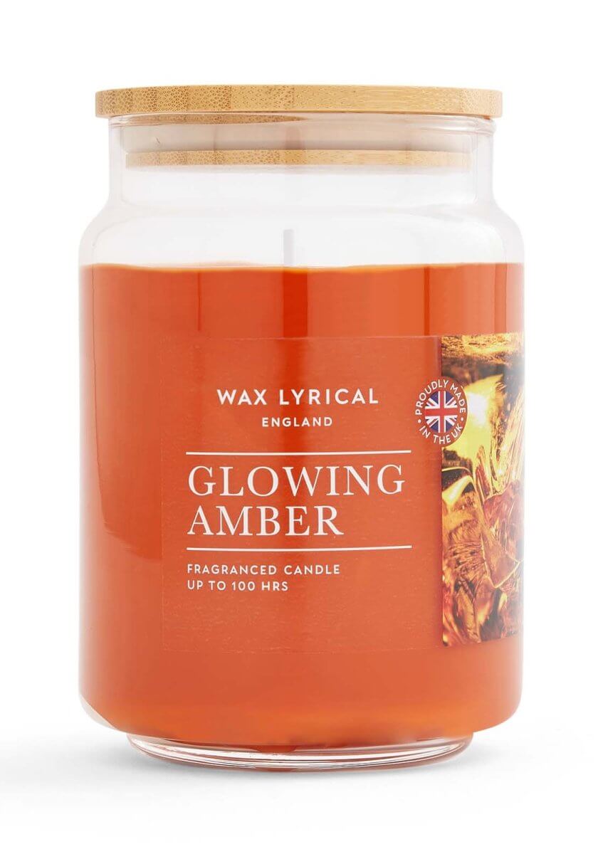 Wax Lyrical Glowing Amber Large Jar Scented Candle Default Title Wax Lyrical