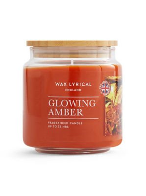 Wax Lyrical Glowing Amber Medium Jar Scented Candle Default Title Wax Lyrical