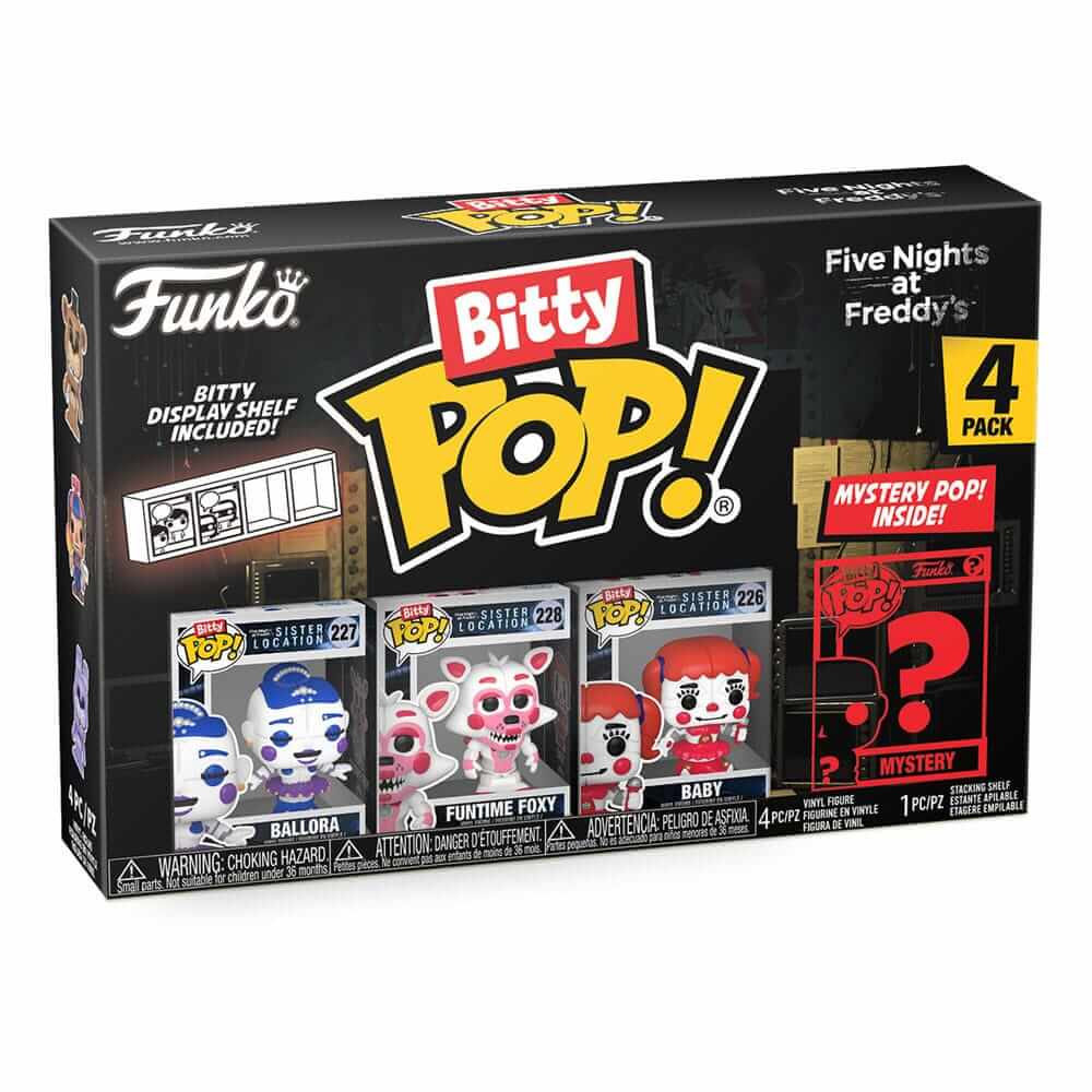 Funko Bitty Pop! Five Nights At Freddy's Ballora 4 Pack Assorted Funko