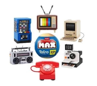 Zuru Max Retro Collection Building Brick Sphere - The Imagination ShopBuilding Toys
