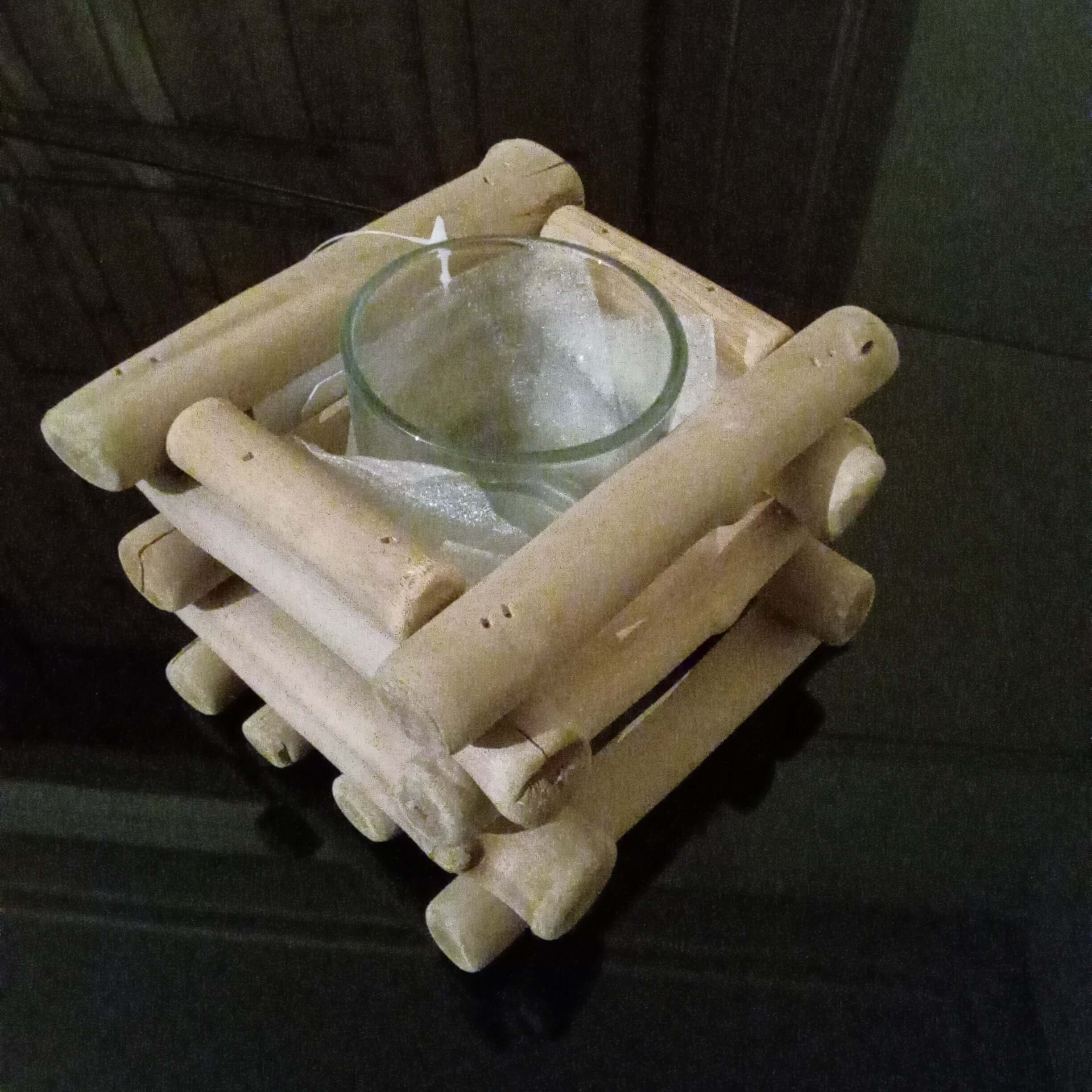 Langs driftwood votive/tea light candle holder The Imagination Shop