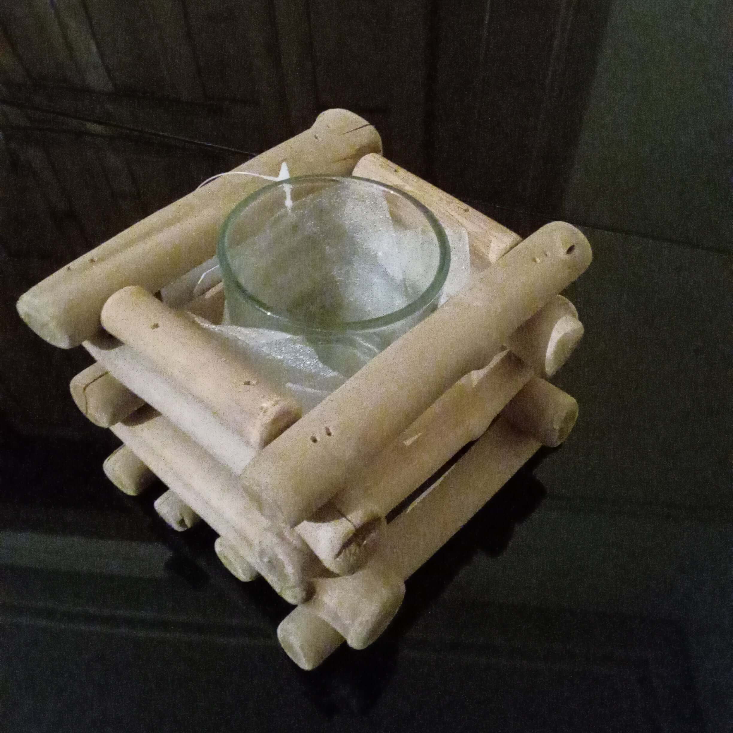 Langs driftwood votive/tea light candle holder The Imagination Shop