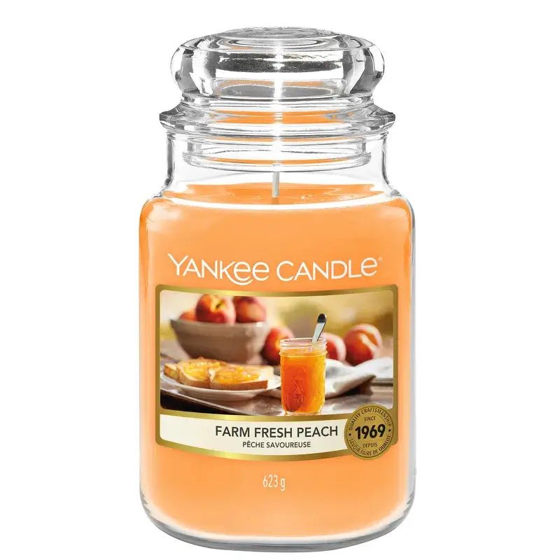 Yankee Candle Farm Fresh Peach - Large Jar Scented Candle Yankee Candle