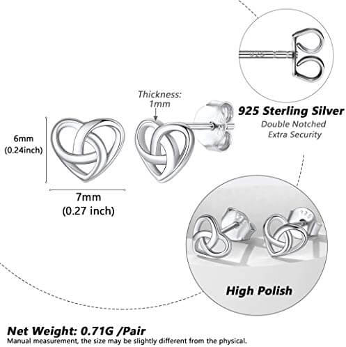 Silvora Jewellery - Celtic knot stud earrings Silvora