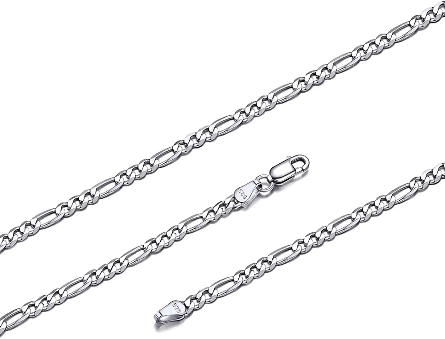 Silvora Jewellery - 5mm figaro necklace Silvora