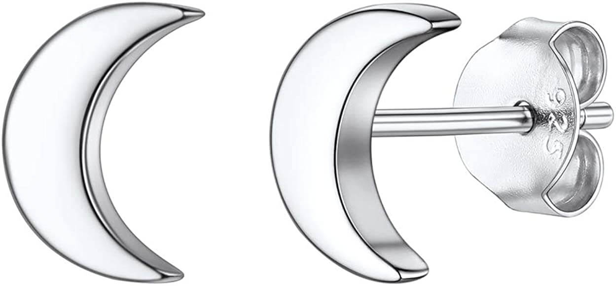 Silvora Jewellery - Moon stud earrings Silvora