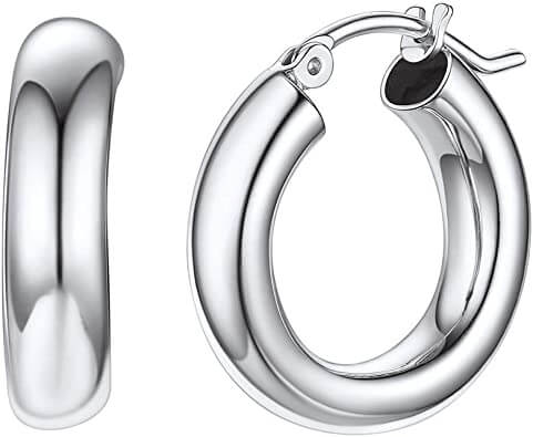 Silvora Jewellery - Silver Hoop Earrings 20mm Silvora