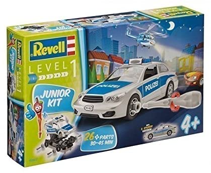 Revell Level 1 Junior Kit - Police Car D.I.Y Construction Playset Revell