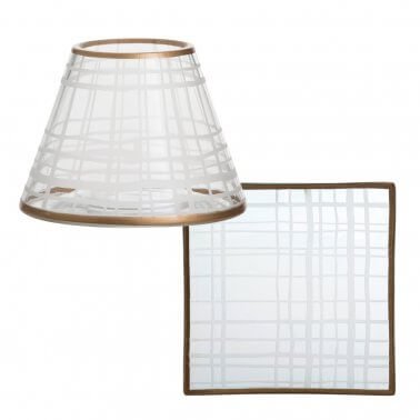 Yankee Candle - Copper elegance small tray and shade Yankee Candle