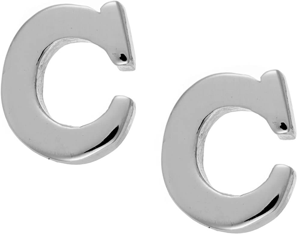 Richsteel Jewellery - Letter 'C' Stud earrings The Imagination Shop