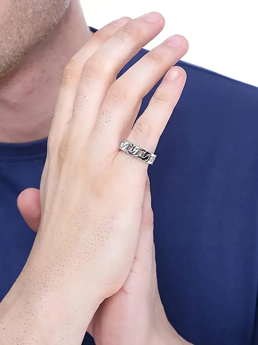 Silvora Jewellery - Cuban stacking ring Silvora