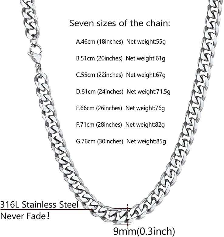 U7 Jewellery - Rapper necklace The Imagination Shop