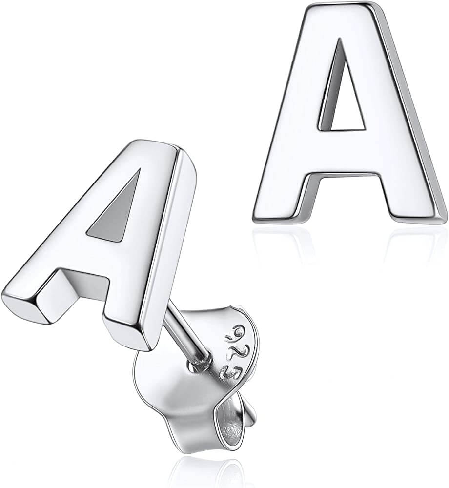 Silvora Jewellery - Letter A studs Silvora