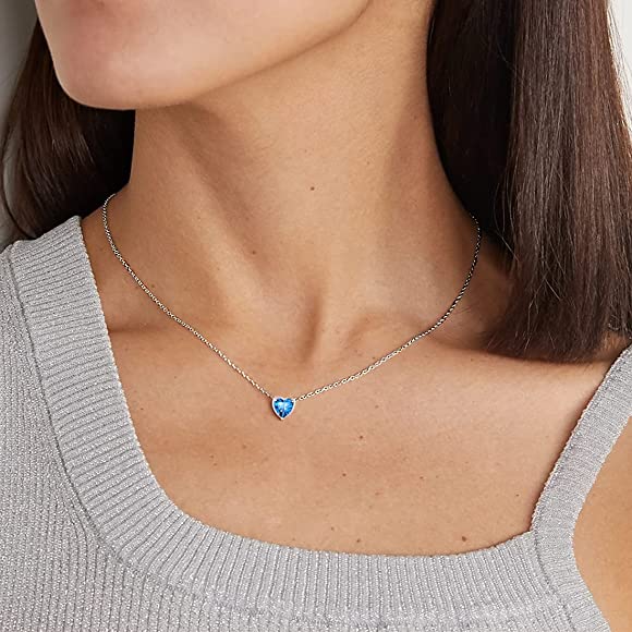 Silvora Jewellery - Birthstone December (Tanzanite) Necklace Silvora