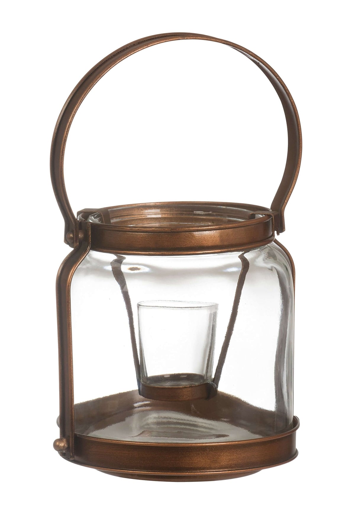 Yankee Candle - copper and glass votive holding Lantern Yankee Candle