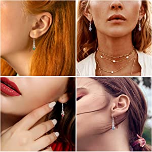 Silvora Jewellery - Celtic knot October birthstone Earrings Silvora