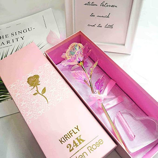 Kirifly 24k Golden light up gift rose The Imagination Shop