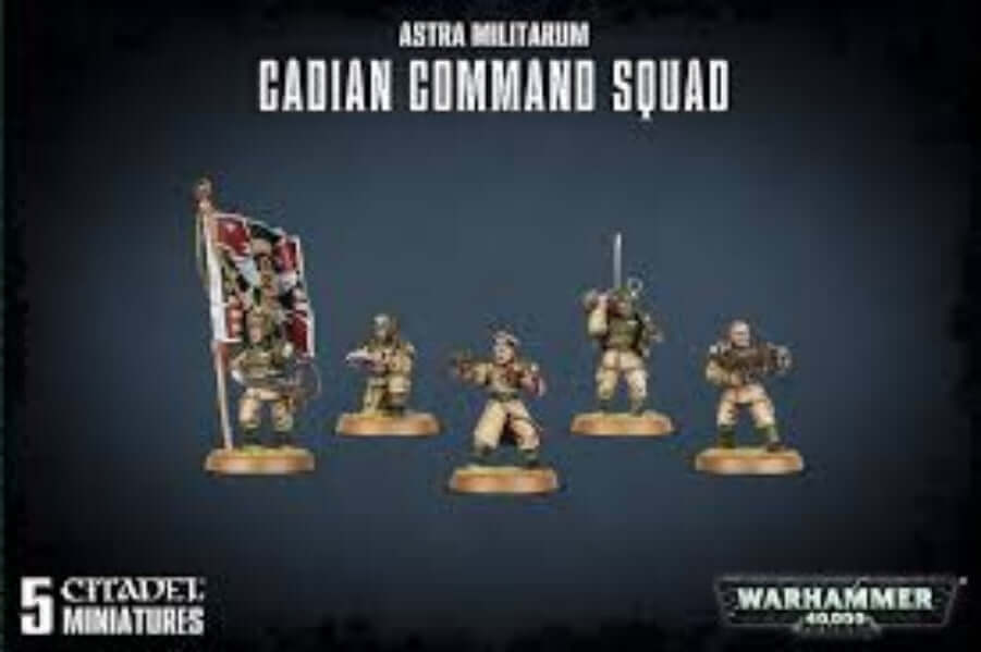 Warhammer 40,000 Astra Militarium Cadian command squad Warhammer