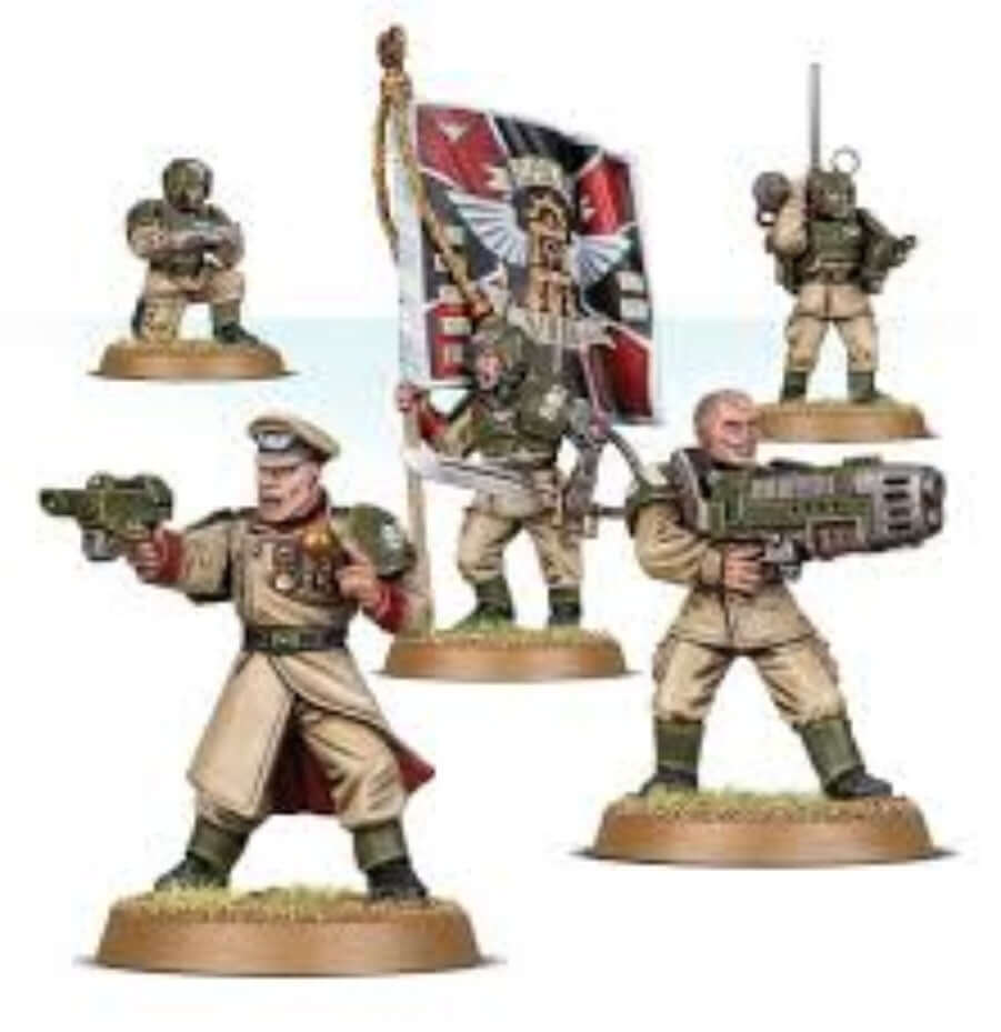 Astra Militarum Cadian Command Squad - Warhammer 40k - Brand New Unassembled 47-09