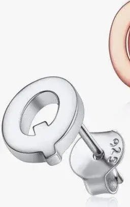 Silvora Jewellery - Letter Q stud earring Silvora